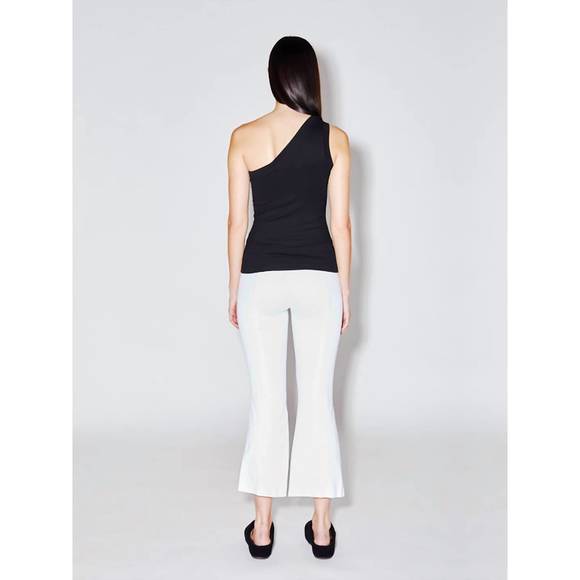 NEW ROSETTA GETTY pull on cropped flare pants in white - Picture 2 of 3
